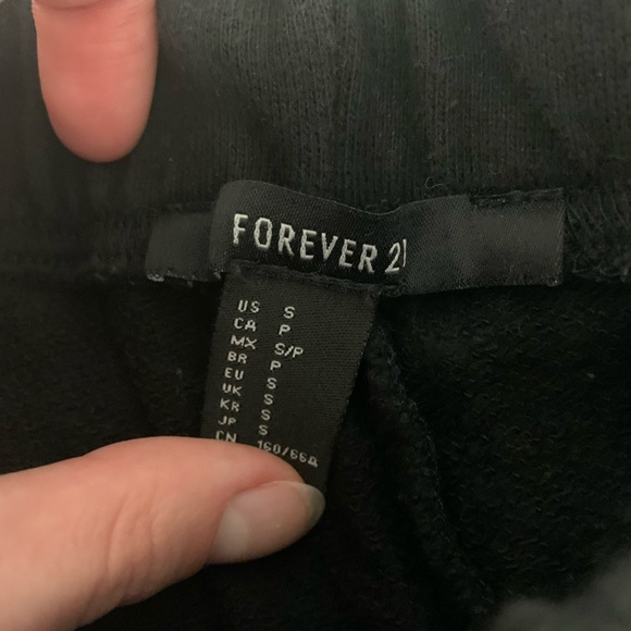 black joggers with white side stripe - Picture 3 of 3